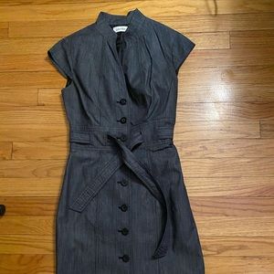 👗 Calvin Klein blue denim belted dress 🌺